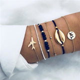 DIEZI Different Style Bohemian Tree Beaded Bracelets Sets For Women Vintage Fashion Chain Strand Bracelets Jewelry Gifts