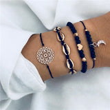 DIEZI Different Style Bohemian Tree Beaded Bracelets Sets For Women Vintage Fashion Chain Strand Bracelets Jewelry Gifts